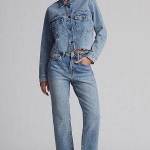 NEW YORK STRAIGHT LEG IN MID EMBELLISHED DENIM