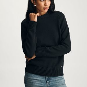 CREW NECK SWEATER IN BLACK