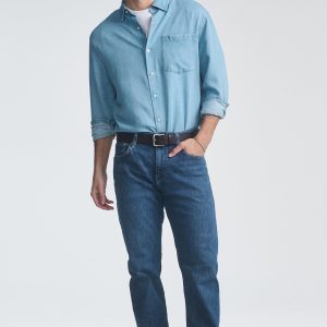 ZACH STRAIGHT LEG IN DEEP USED CLASSIC BLUE