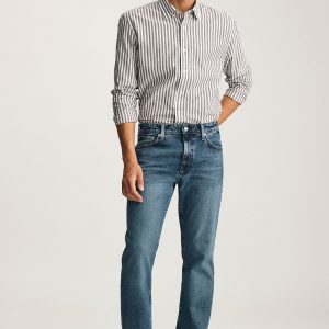 ZACH STRAIGHT LEG IN MID BRUSHED CLASSIC BLUE