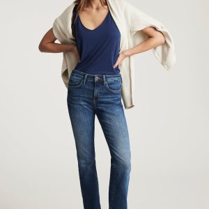 VICKY BOOTCUT IN DARK BRUSHED FLEX BLUE