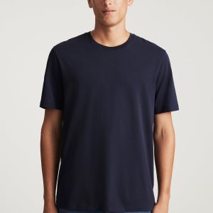 SHORT SLEEVE CREW NECK T-SHIRT IN BARITONE BLUE