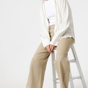 ALENA WIDE LEG IN SAGE GREEN FLEX BLUE