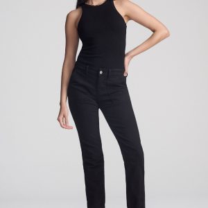 IVY SLIM CARGO IN BLACK FLEX BLUE